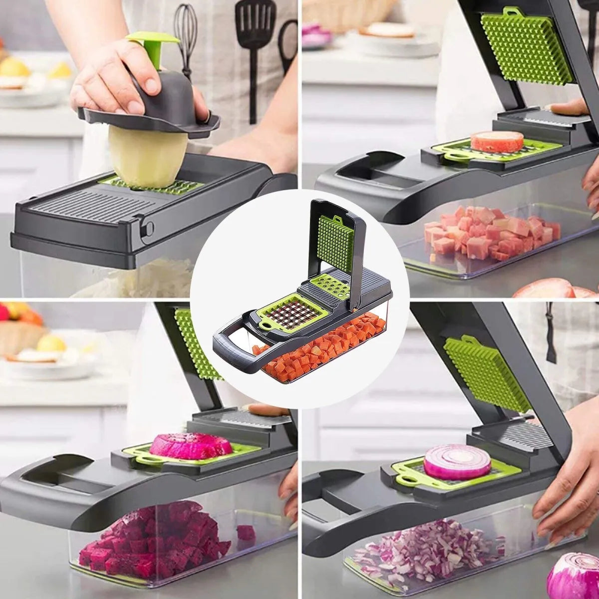 15-in-1 Multi-Function Vegetable Chopper & Slicer Set